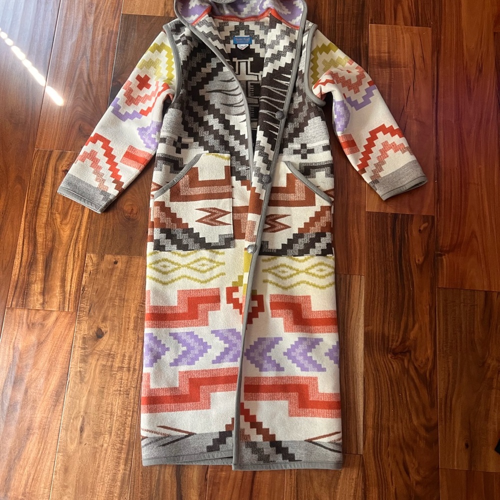 Pendleton Kraffs Long Overcoat Reversible Like New size XS but can fit up to a M - Picture 2 of 5